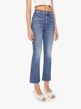 MOTHER Hustler Ankle Jeans in Bending the Rules Medium Blue Wash